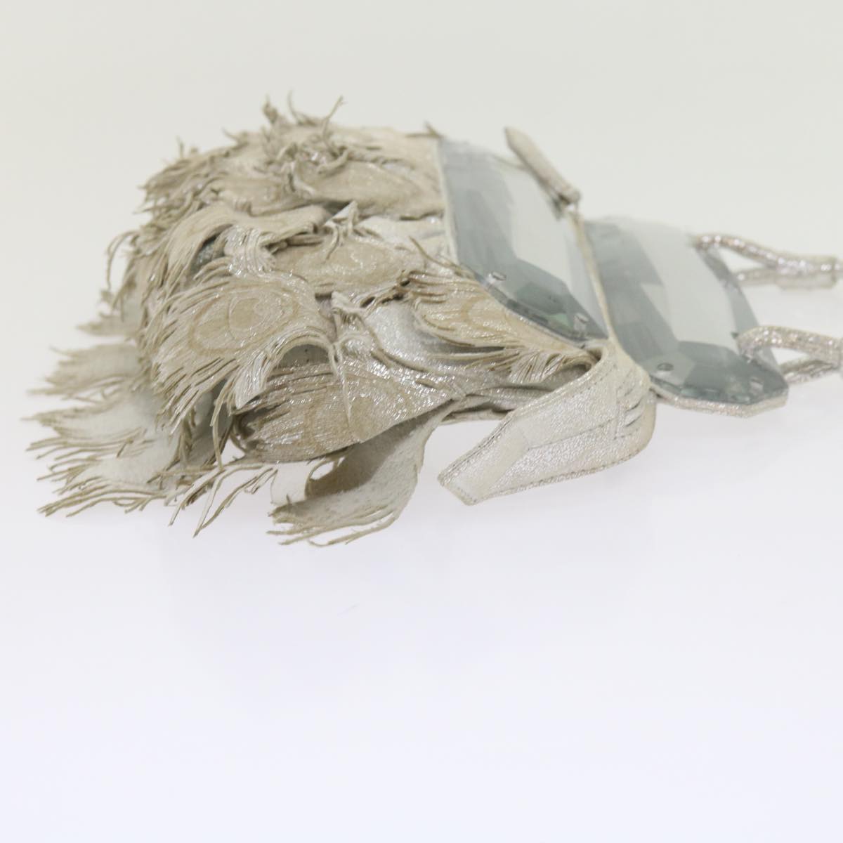 Luxury FendiHand Bag Polyester Silverbs10442