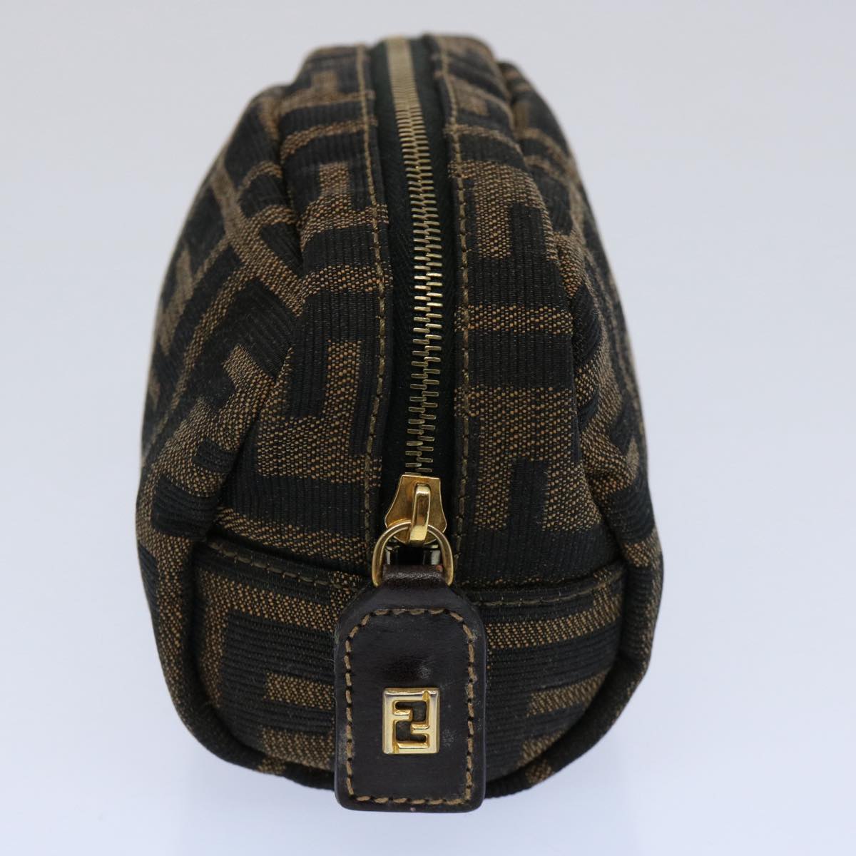 Luxury FendiZucca Canvas Pouch Black Brownbs10444