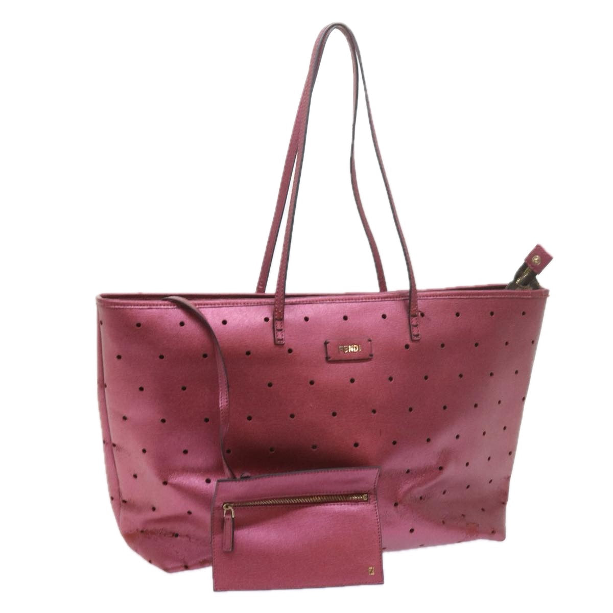 Luxury FendiTote Bag PVC Leather Pinkbs10480