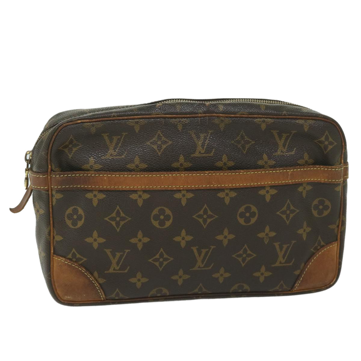 LOUIS VUITTON Monogram Compiegne 28 Clutch Bag M51845 LV bs10529