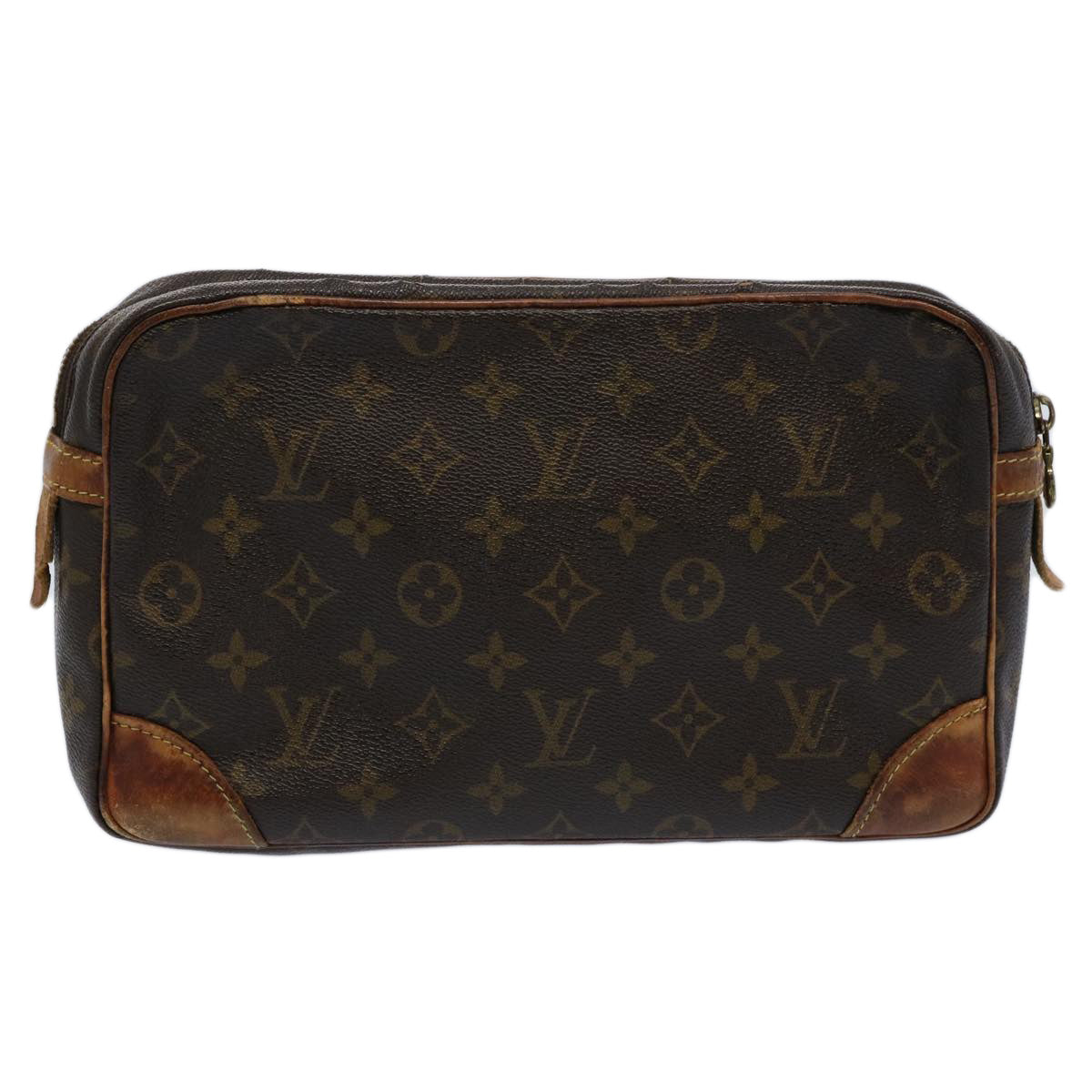 LOUIS VUITTON Monogram Compiegne 28 Clutch Bag M51845 LV bs10568