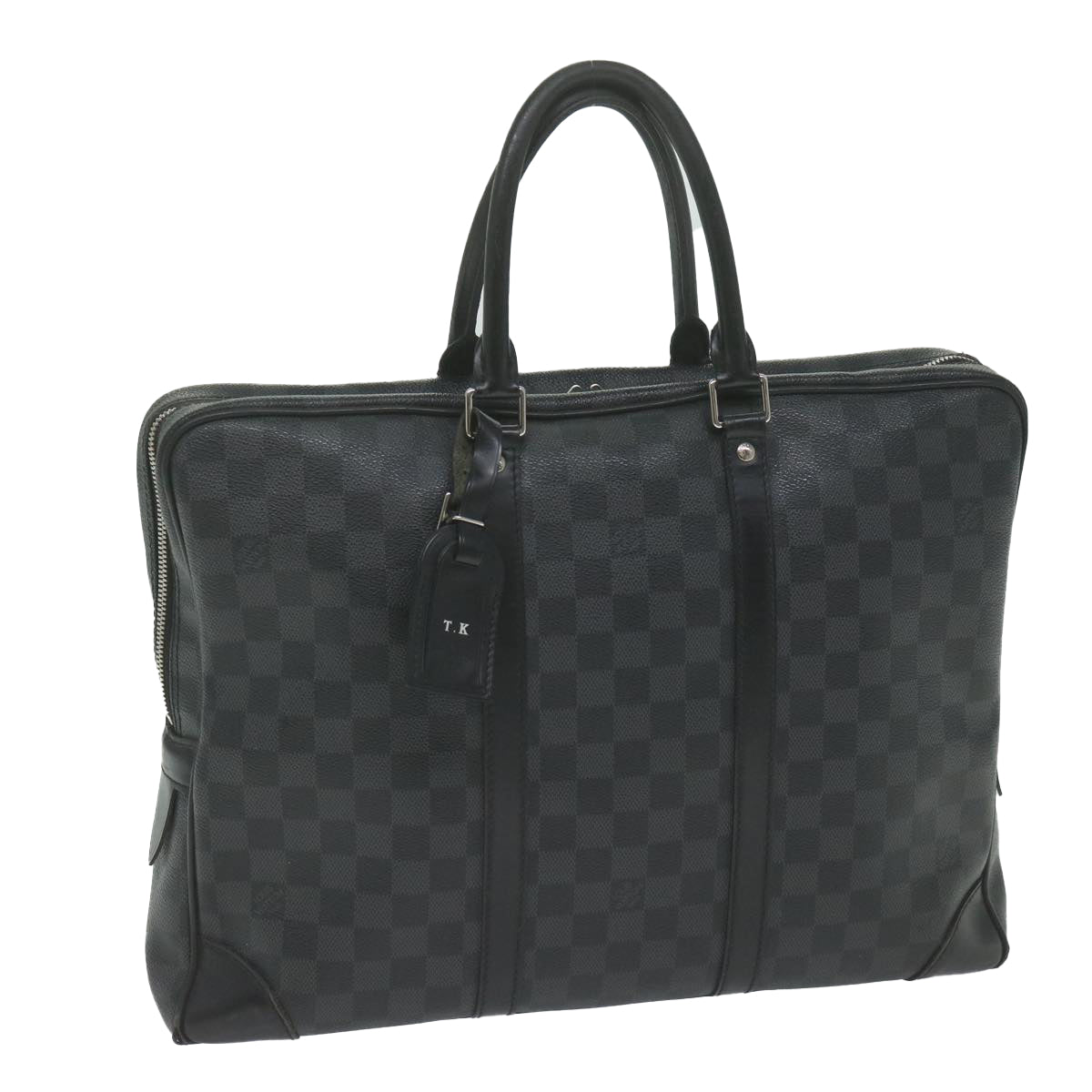 LOUIS VUITTON Damier Grafitte Porte Documents Voyage Bag N41125 LV bs10732