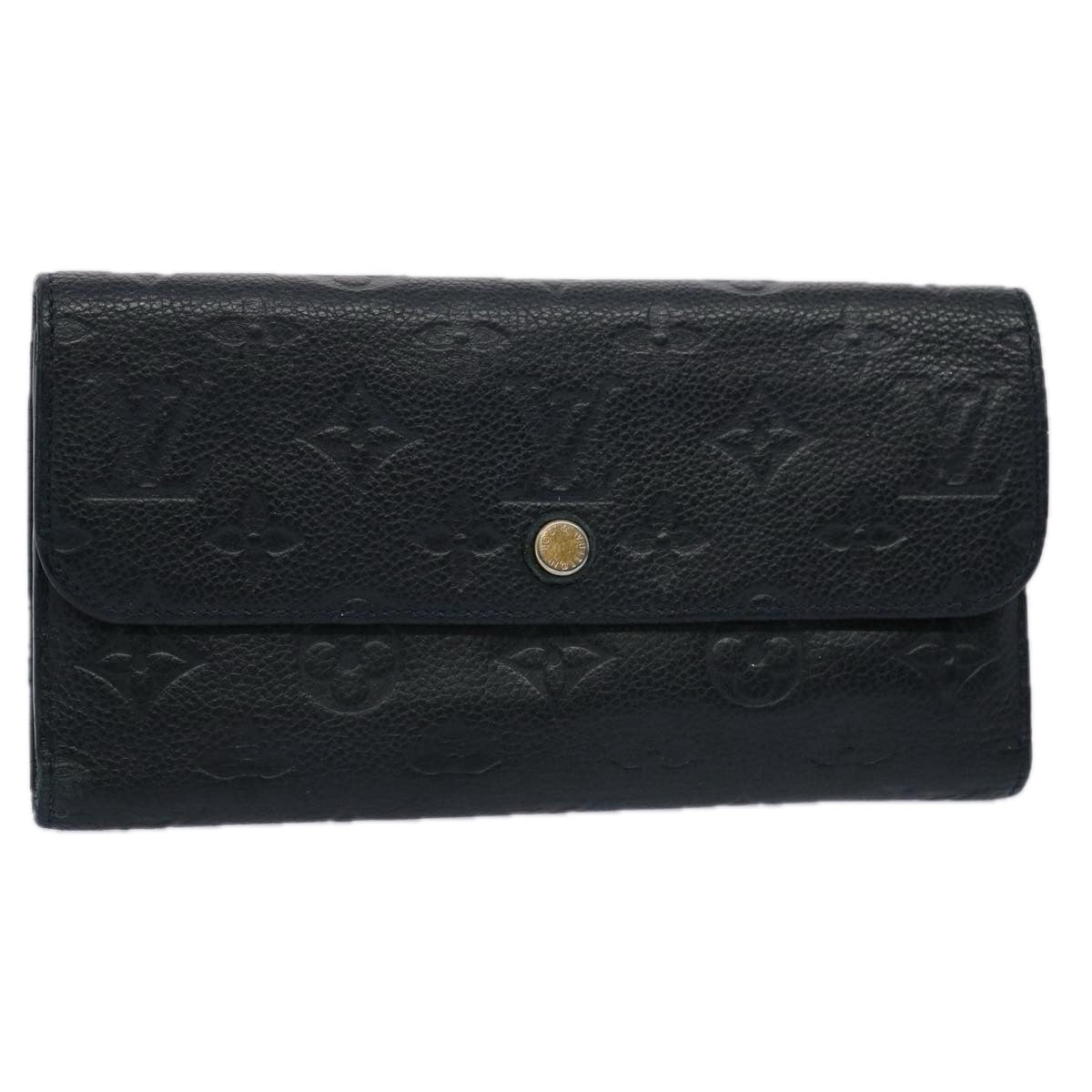 LOUIS VUITTON Empreinte Portefeuille Ville To Oze Navy M60258 LV bs10746