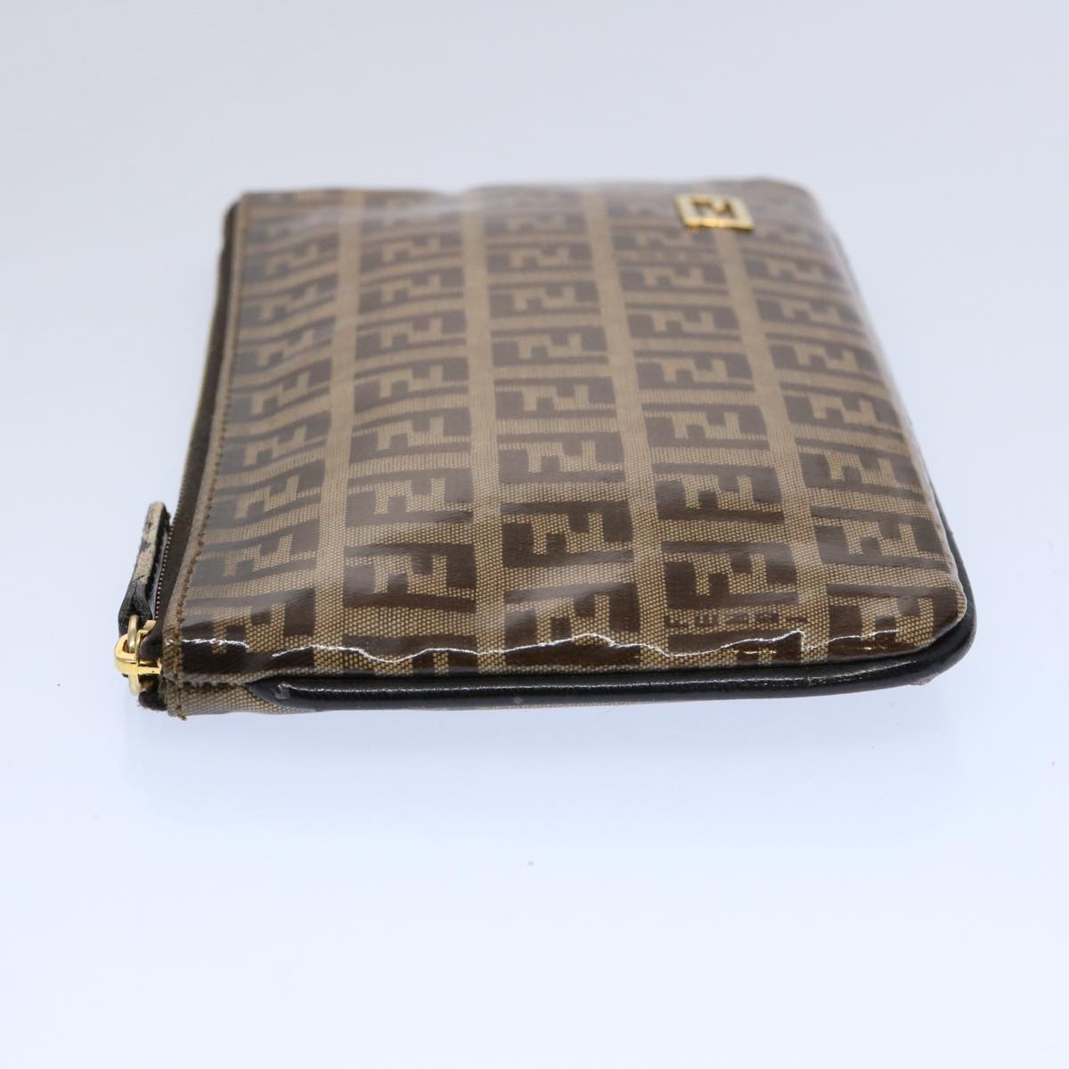 Luxury FendiZucchino Canvas Pouch Brownbs10758