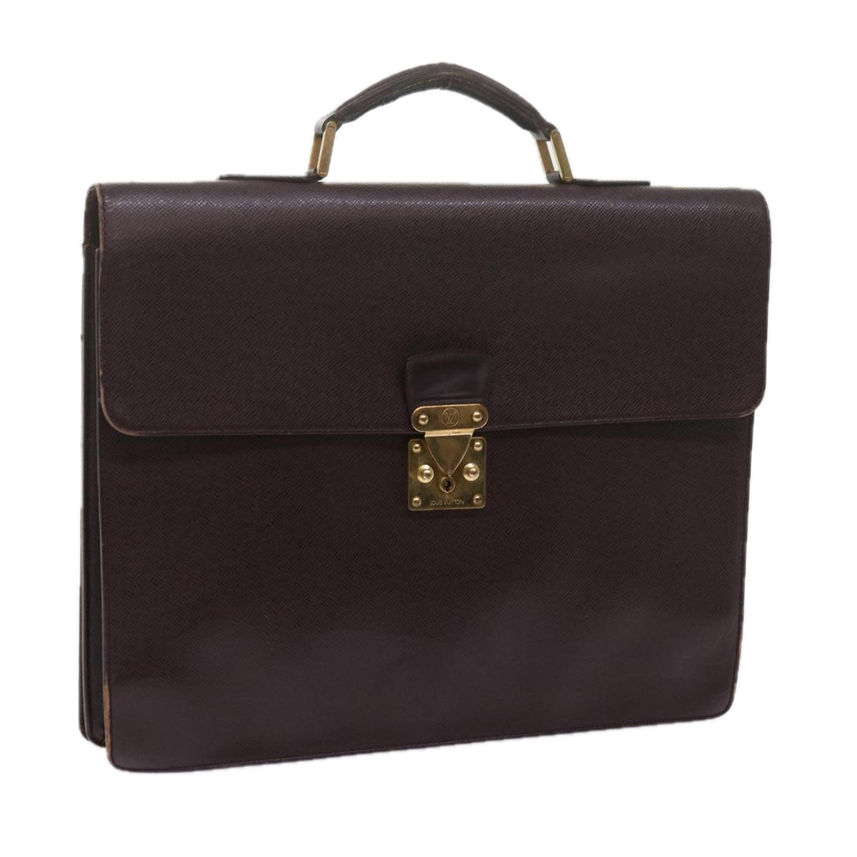 LOUIS VUITTON Taiga Serviette Moskova Business Bag Acajou M30036 LV bs10762