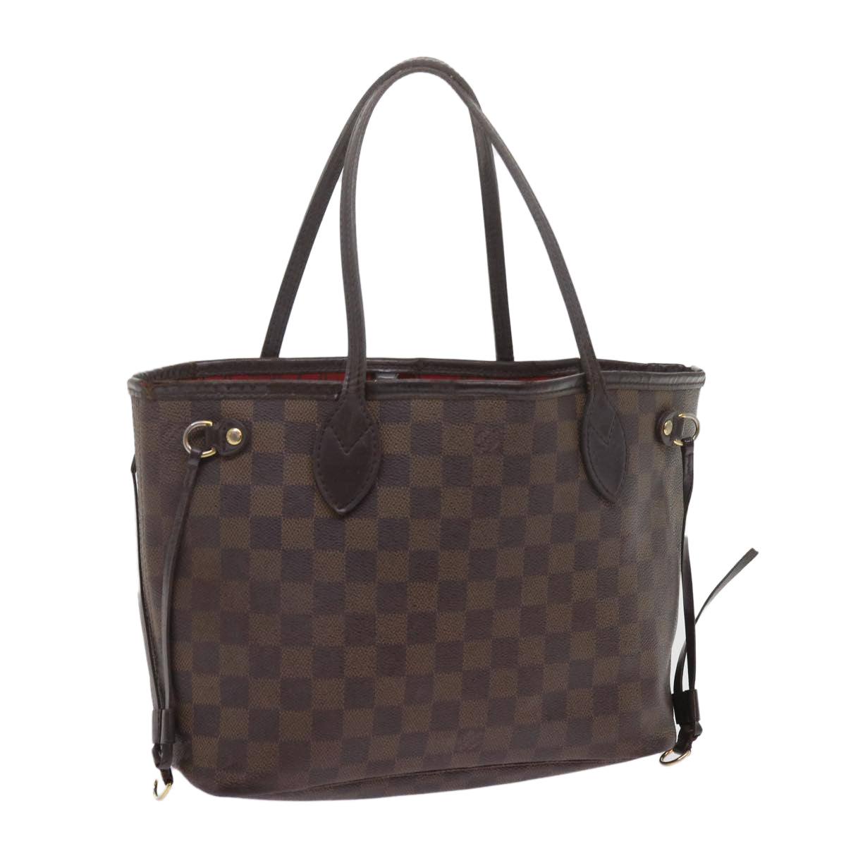 LOUIS VUITTON Damier Ebene Neverfull PM Tote Bag N51109 LV bs10772