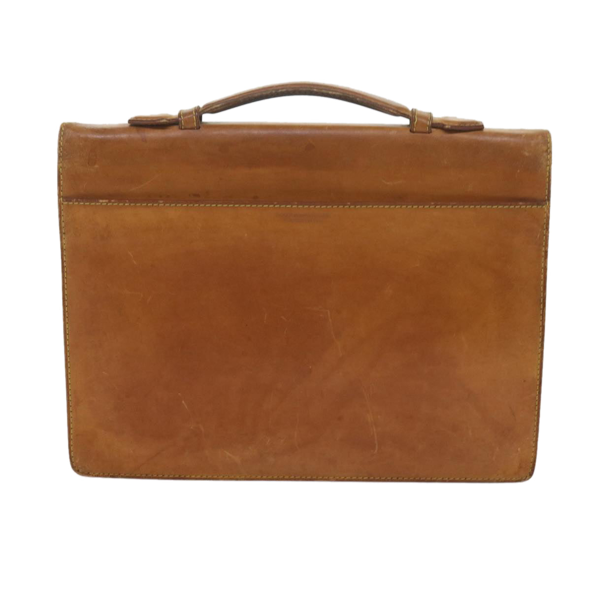 LOUIS VUITTON Nomad Leather Serviette Kourad Business Bag Beige LV bs10773
