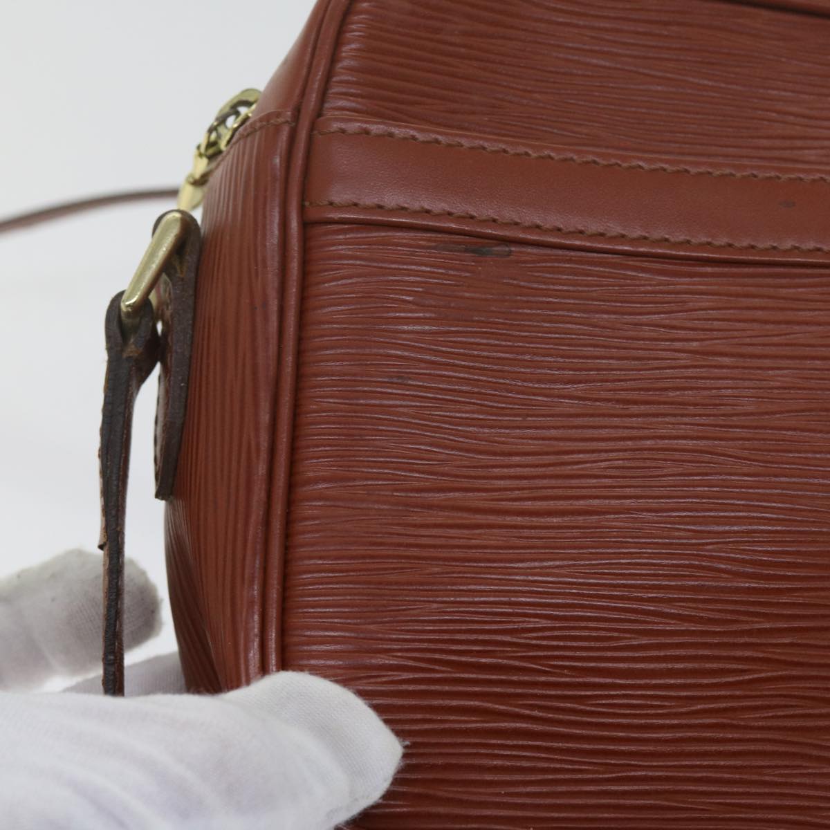 LOUIS VUITTON Epi Trocadero 23 Shoulder Bag Brown M52313 LV bs10833