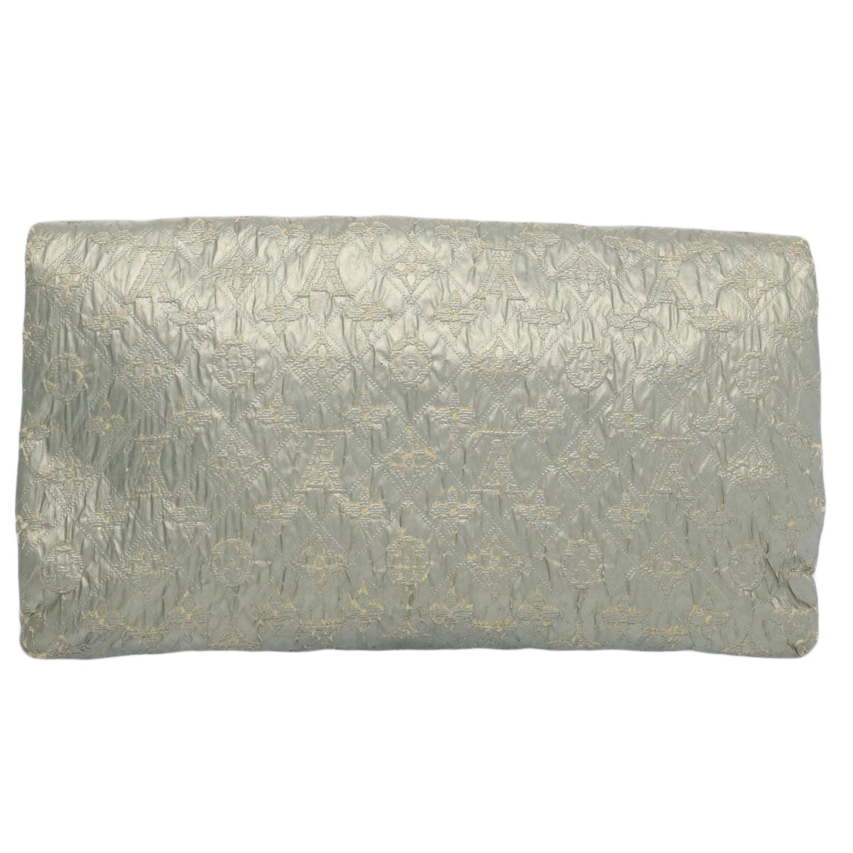 LOUIS VUITTON Monogram Lime Light Clutch PM Bag Silver M95576 LV bs10843