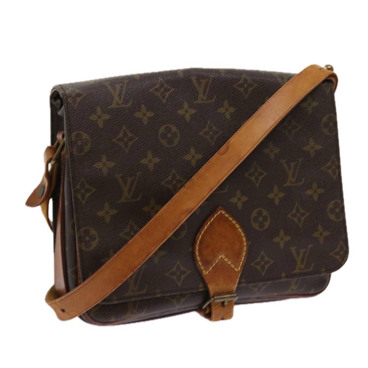LOUIS VUITTON Monogram Cartouchiere GM Shoulder Bag M51252 LV bs10862
