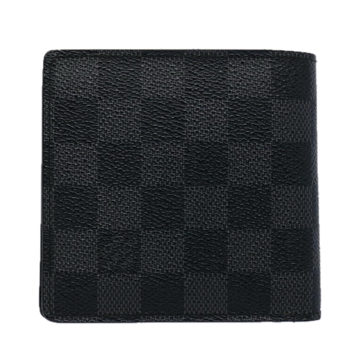 LOUIS VUITTON Damier Graphite Portefeuille Marco Wallet N62664 LV bs10891