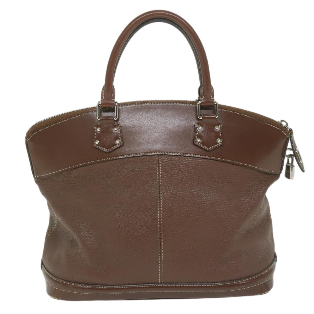 LOUIS VUITTON Suhari Lockit PM Hand Bag Leather Brown M91889 LV bs10903