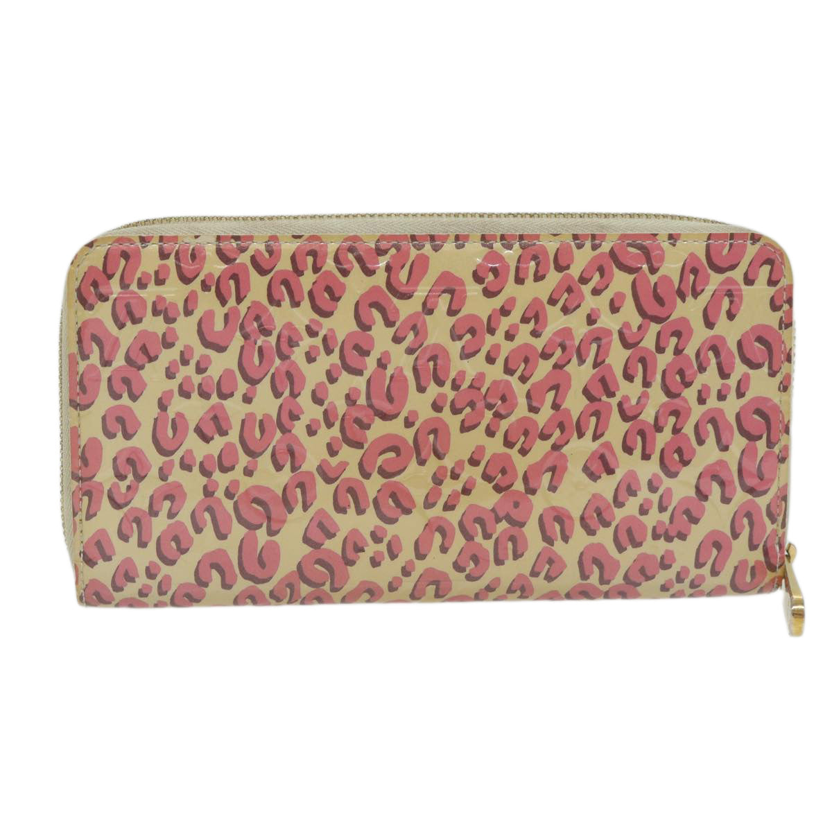 LOUIS VUITTON Monogram Vernis Zippy Wallet Broncorail M91476 LV bs10939