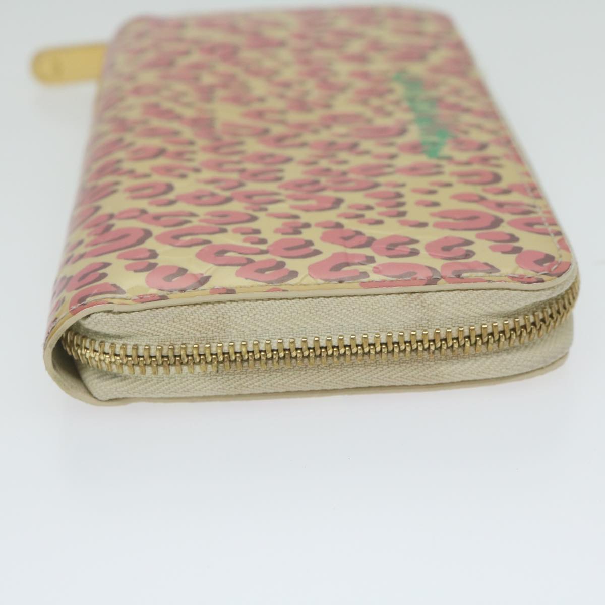 LOUIS VUITTON Monogram Vernis Zippy Wallet Broncorail M91476 LV bs10939