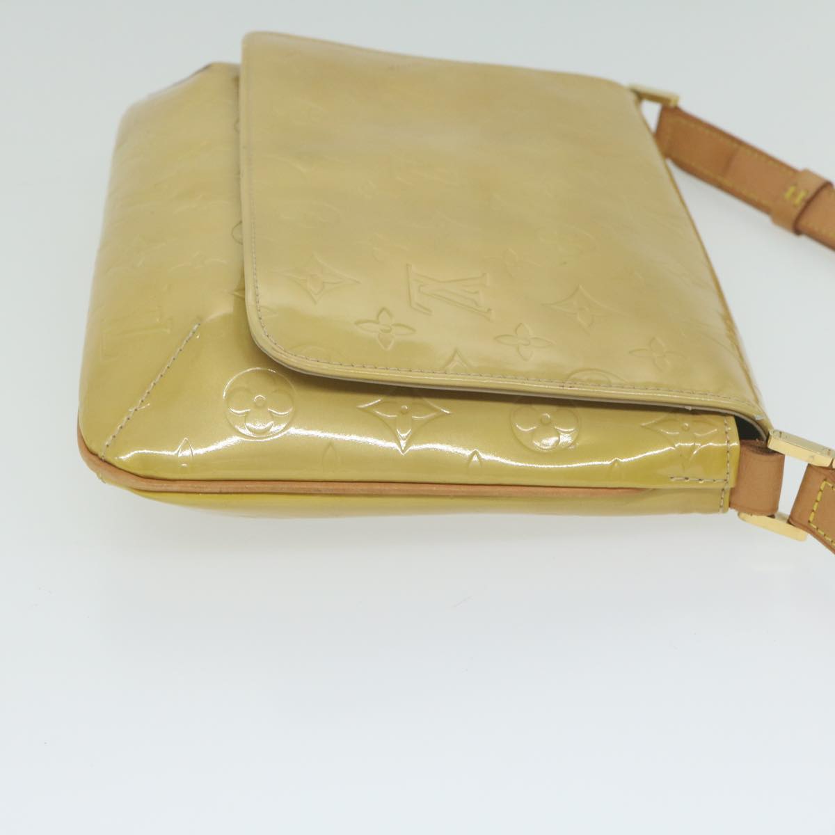 LOUIS VUITTON Monogram Vernis Thompson Street Bag Beige M91301 LV bs11055
