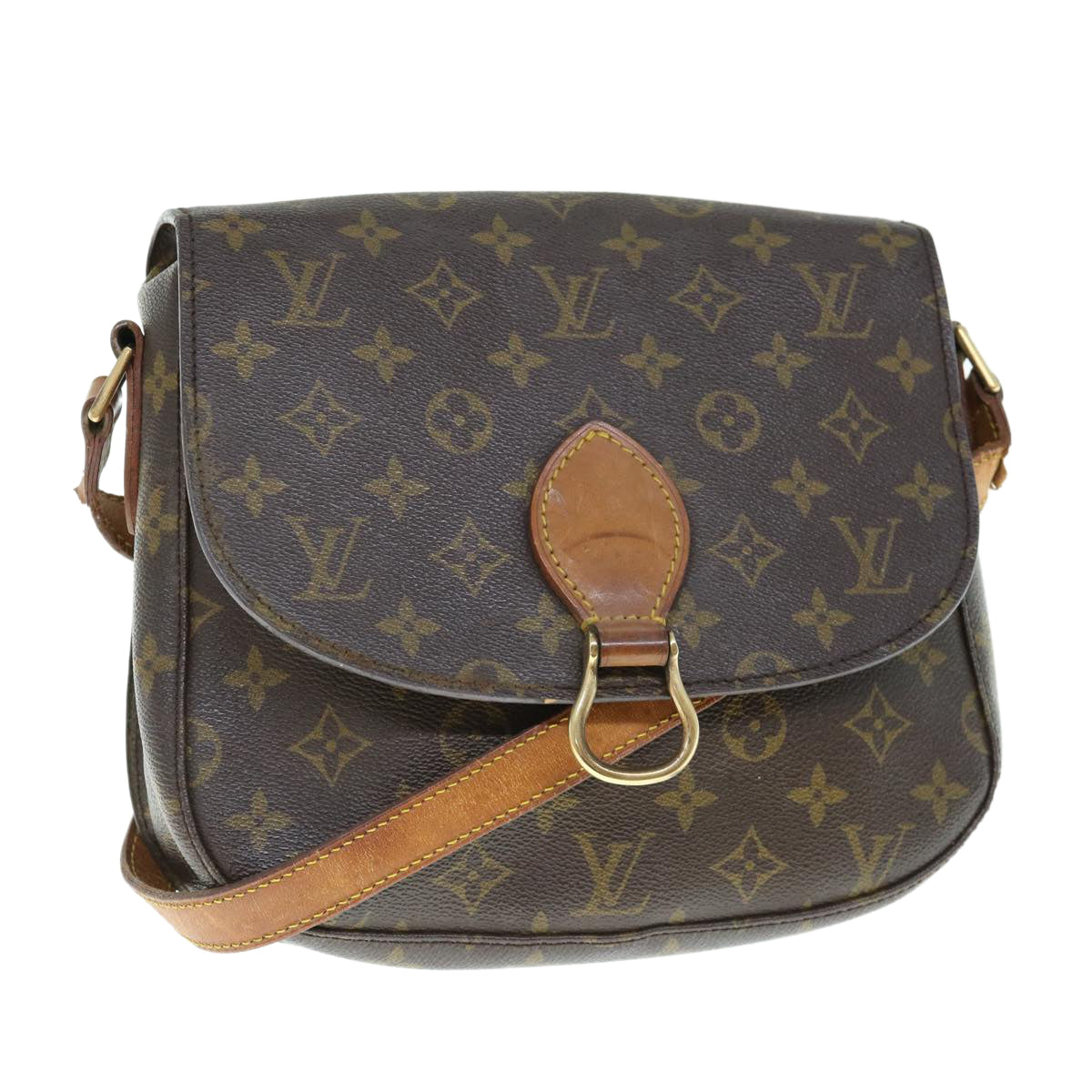 LOUIS VUITTON Monogram Saint Cloud GM Shoulder Bag Vintage M51242 bs11059