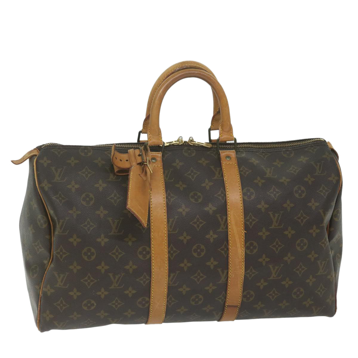 LOUIS VUITTON Monogram Keepall 45 Boston Bag M41428 LV bs11117
