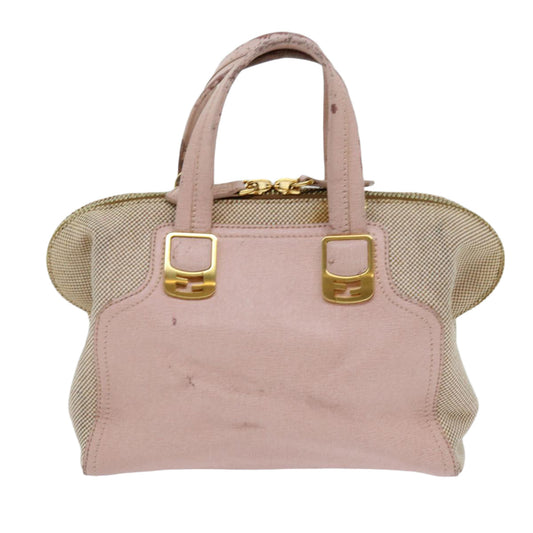 Luxury FendiChameleon Hand Bag Leather 2way Pinkbs11132