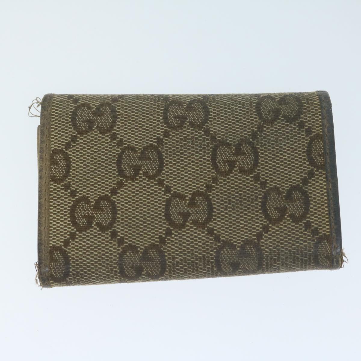 GUCCI GG Canvas Key Case Leather 5Set Beige Black pink  bs11213