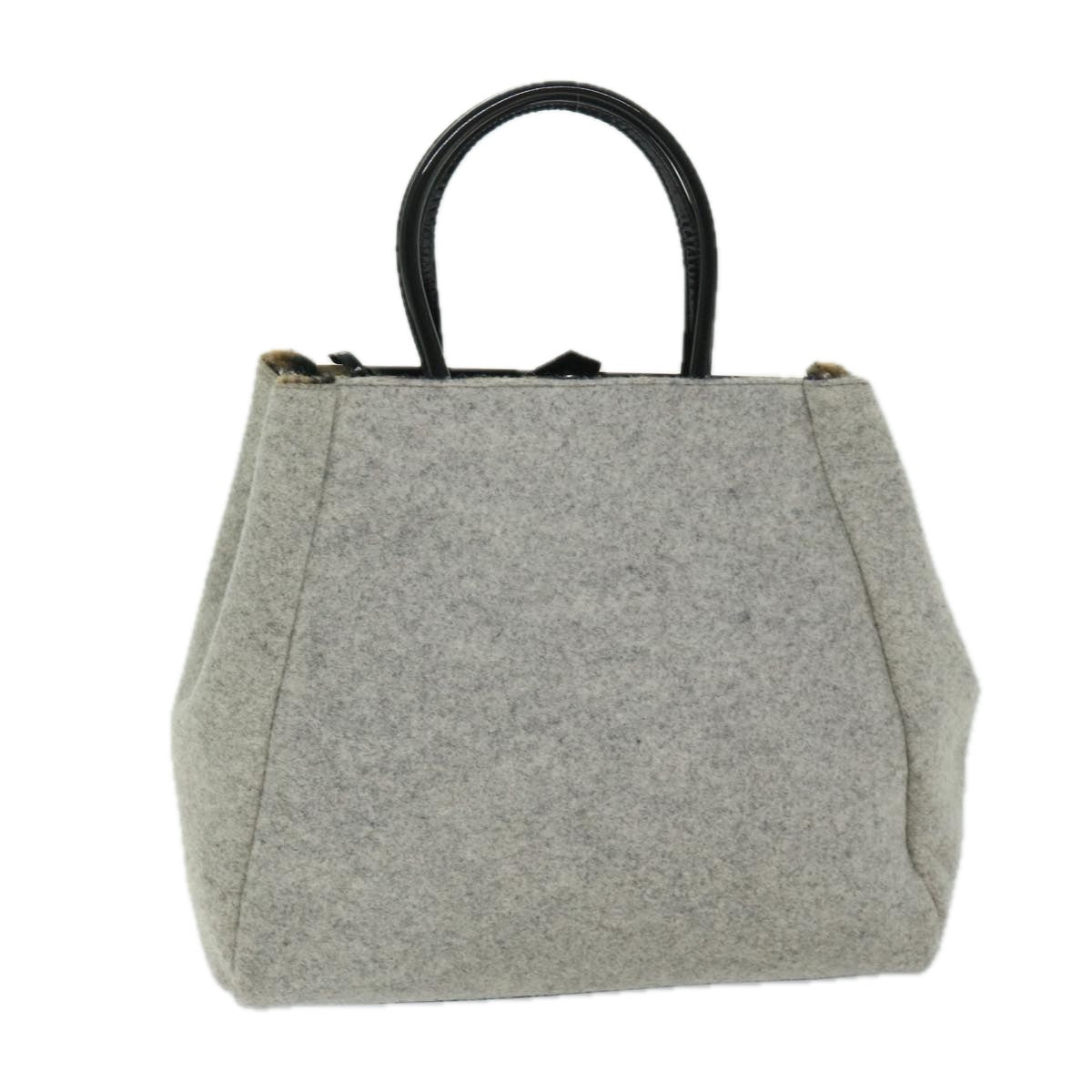 Luxury FendiHand Bag Wool Graybs11233