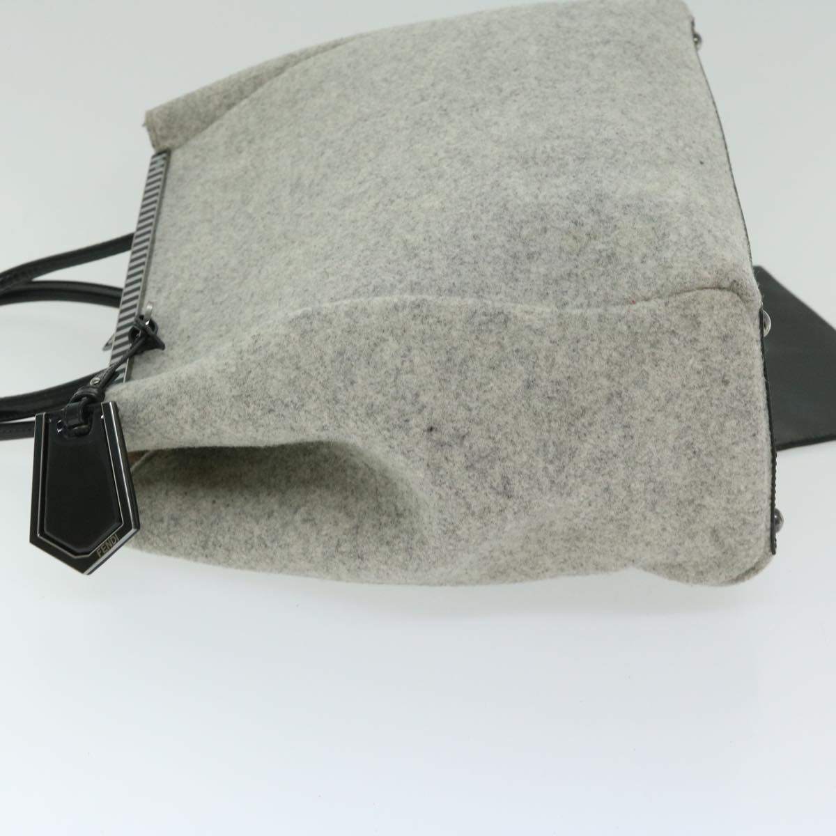 Luxury FendiHand Bag Wool Graybs11233