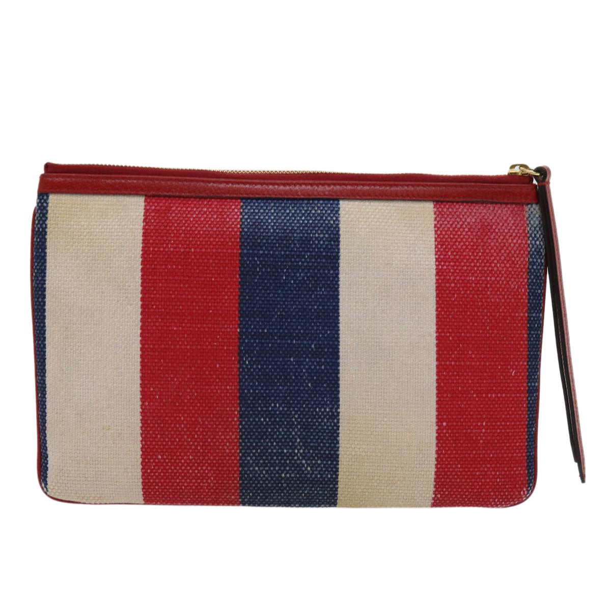 GUCCI Clutch Bag Canvas Blue White Red 524788  bs11302