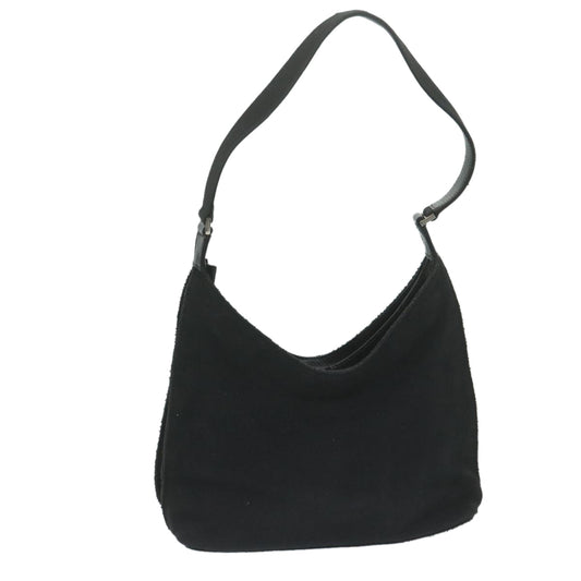 GUCCI Shoulder Bag Canvas Black  bs11422