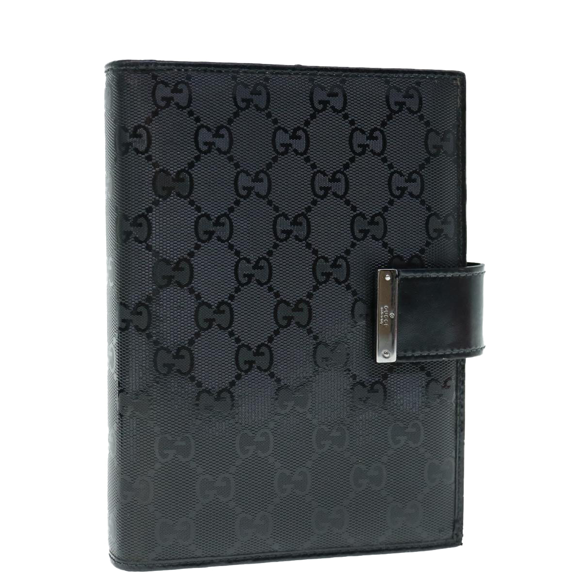 GUCCI GG Canvas Agenda Day Planner Cover Black 115241  bs11487