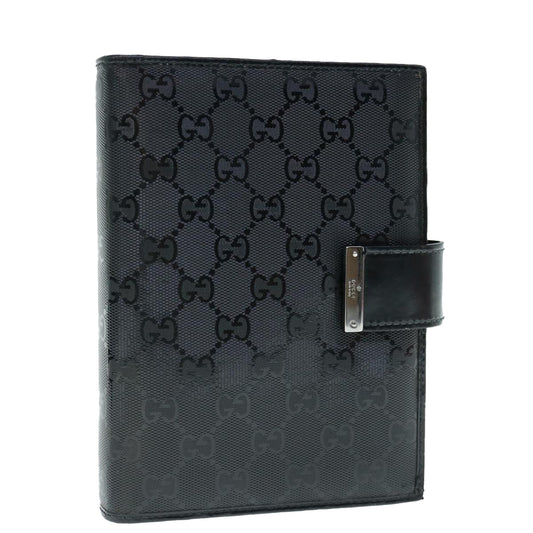 GUCCI GG Canvas Agenda Day Planner Cover Black 115241  bs11487
