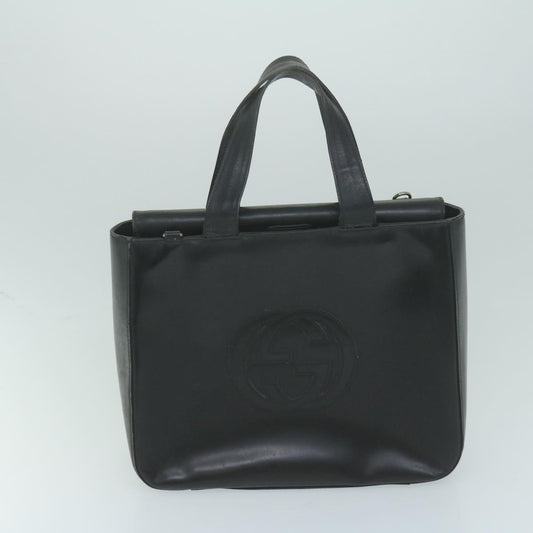 GUCCI Shoulder Bag Leather 2Set Black  bs11513