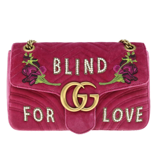 GUCCI Shoulder Bag Velor Pink 443496  bs11601