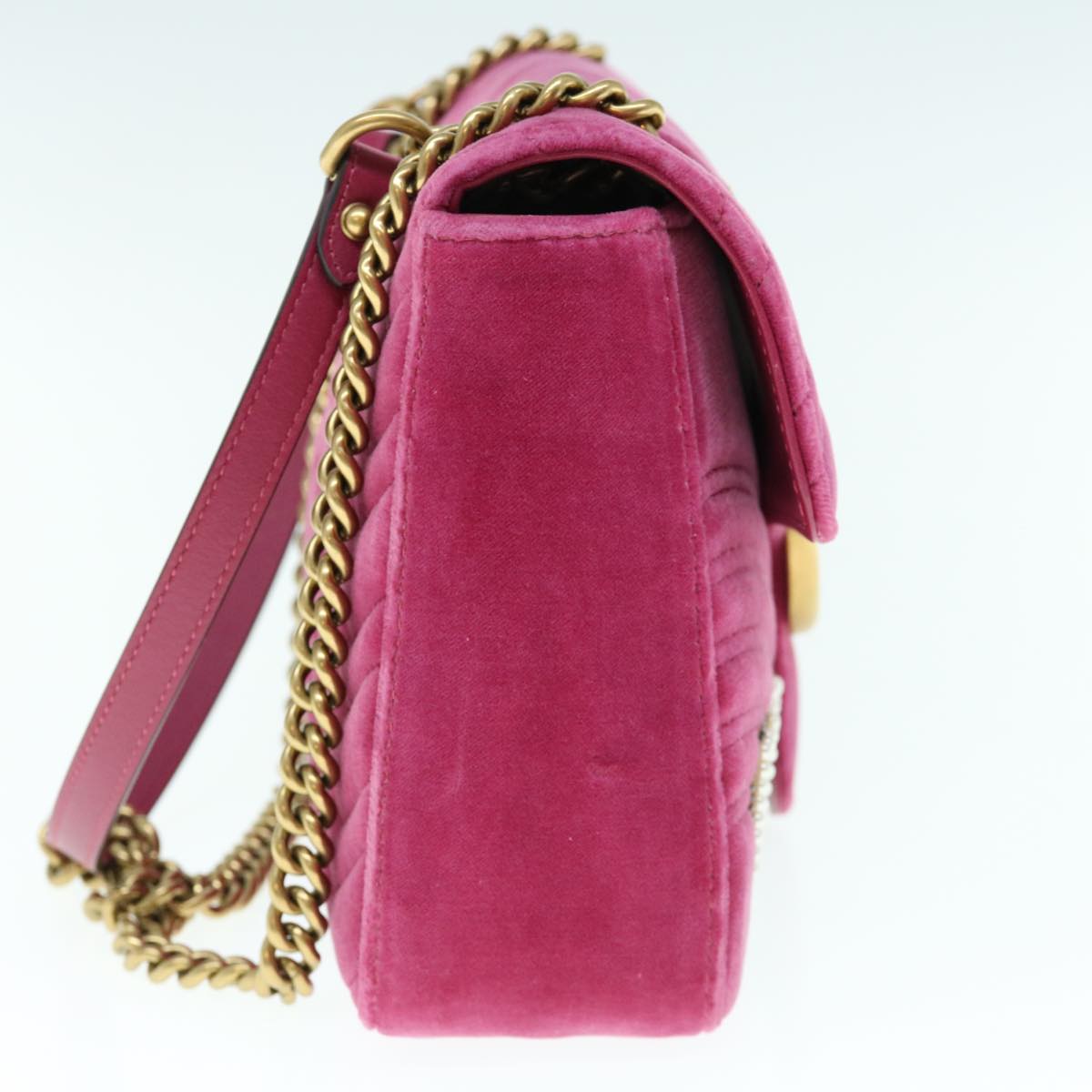 GUCCI Shoulder Bag Velor Pink 443496  bs11601