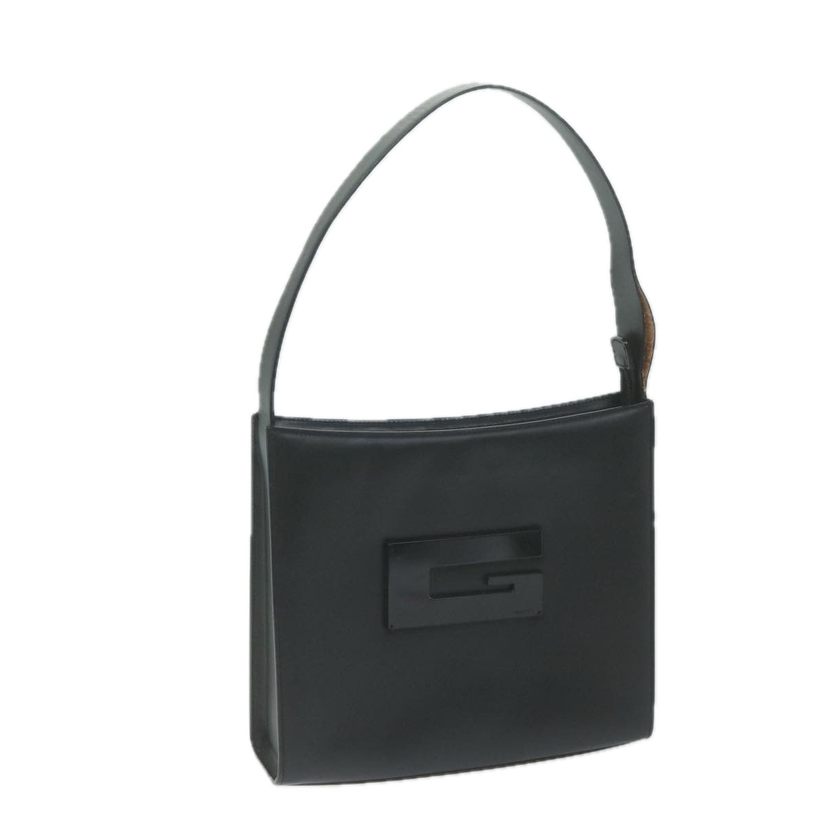 GUCCI Shoulder Bag Leather Black  bs11666