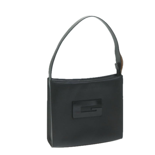 GUCCI Shoulder Bag Leather Black  bs11666