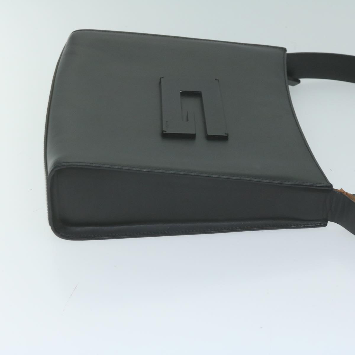 GUCCI Shoulder Bag Leather Black  bs11666