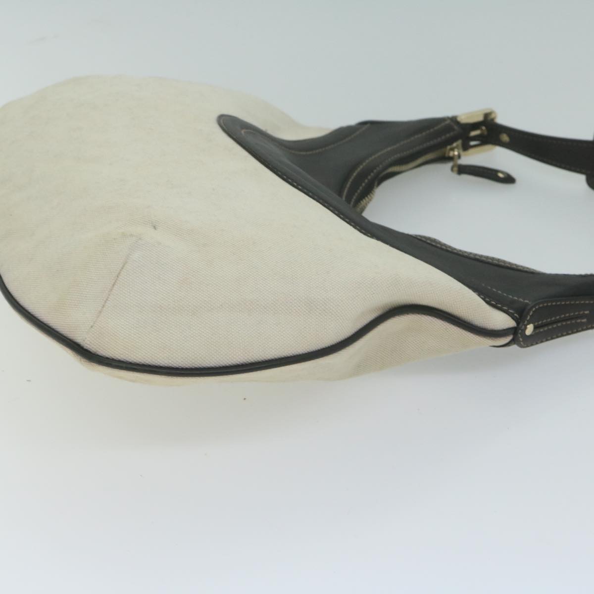 GUCCI Shoulder Bag Canvas Beige Black  bs11705