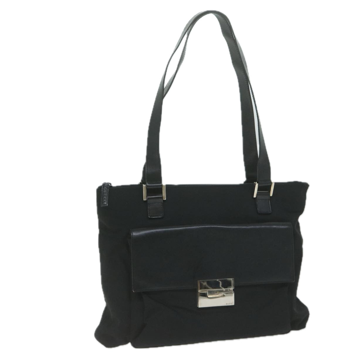 GUCCI Shoulder Bag Nylon Black  bs11708