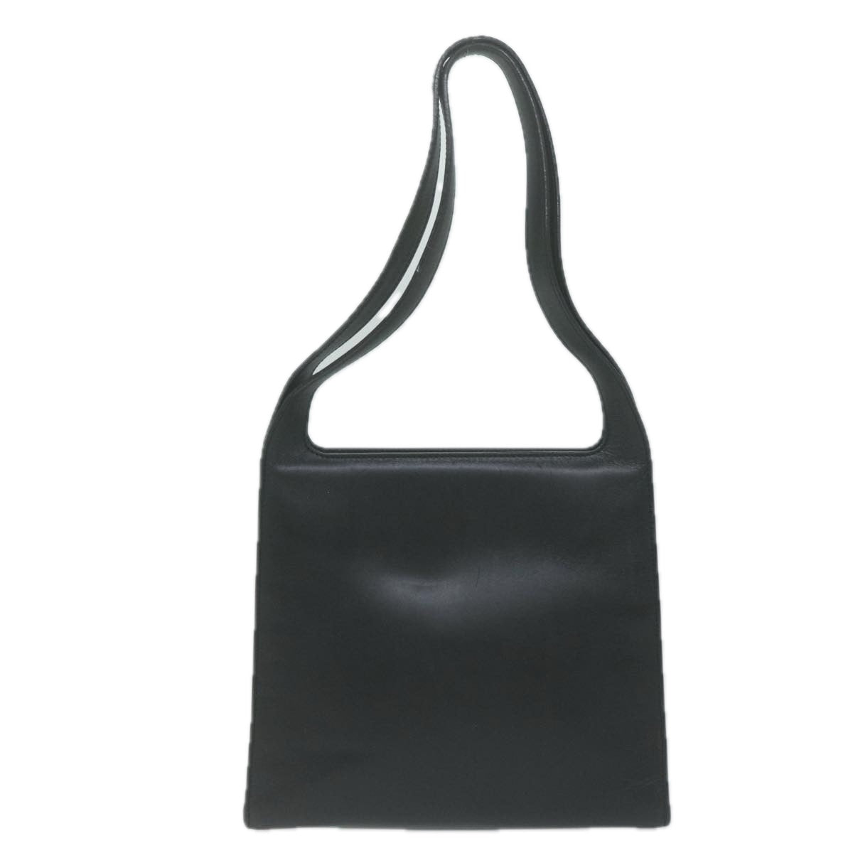 GUCCI Shoulder Bag Leather Black  bs11712