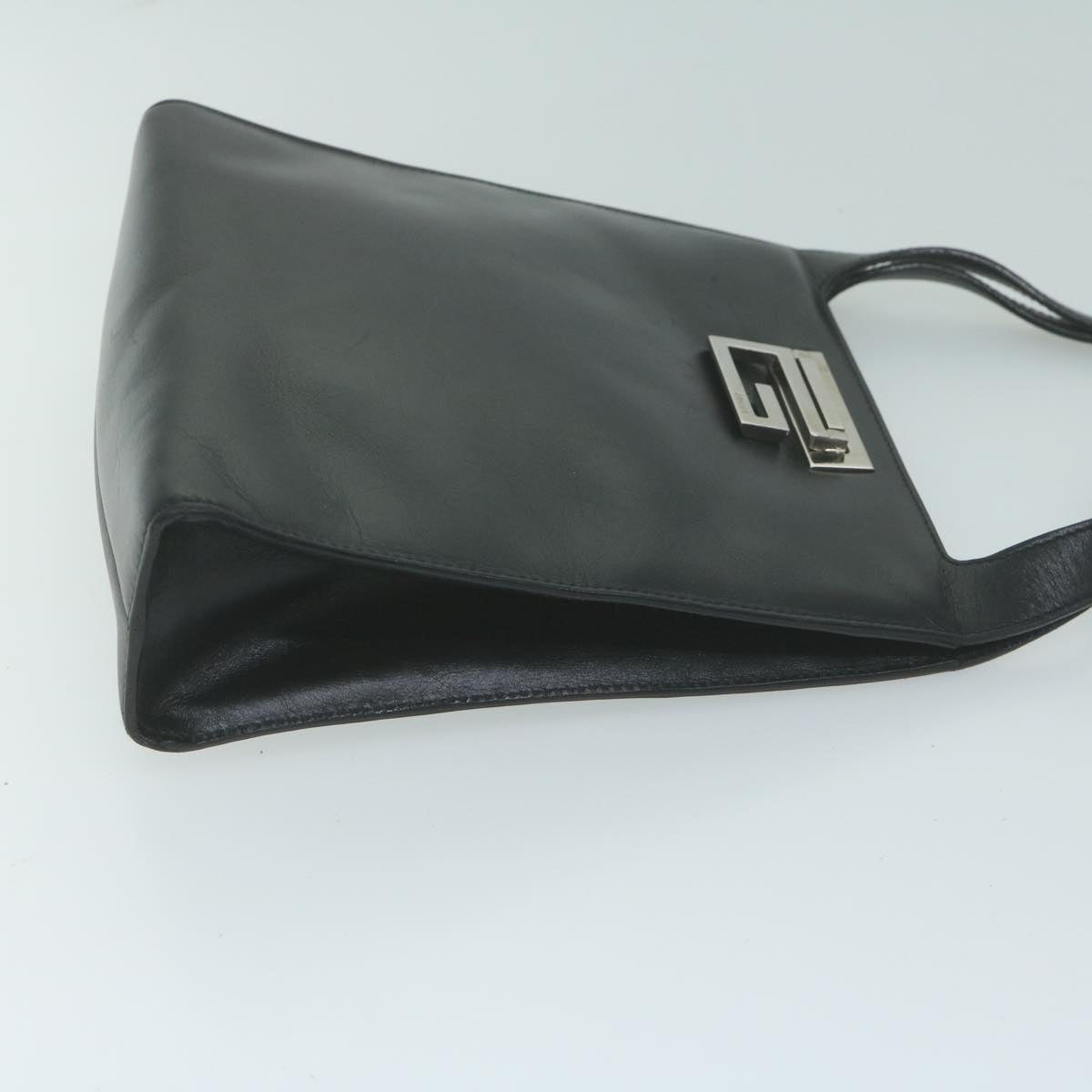 GUCCI Shoulder Bag Leather Black  bs11712