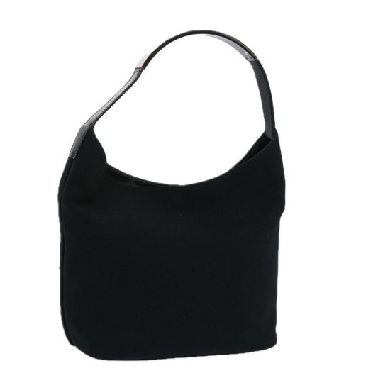 GUCCI Shoulder Bag Canvas Black  bs11738
