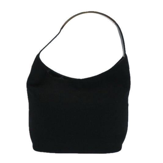 GUCCI Shoulder Bag Canvas Black  bs11738