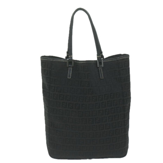 Luxury FendiZucchino Canvas Tote Bag Blackbs11778