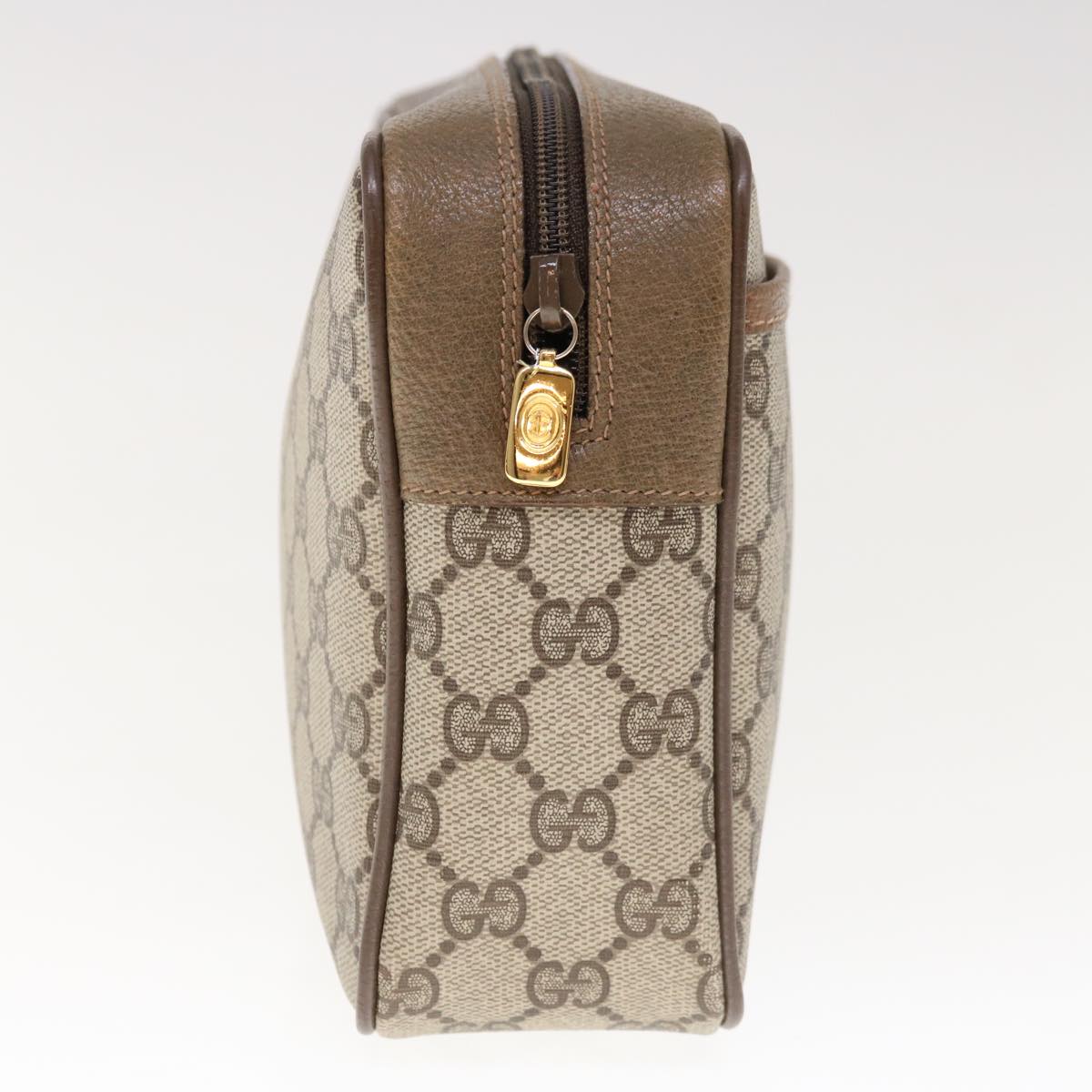 GUCCI GG Supreme Clutch Bag PVC Beige 89 01 044  bs11838