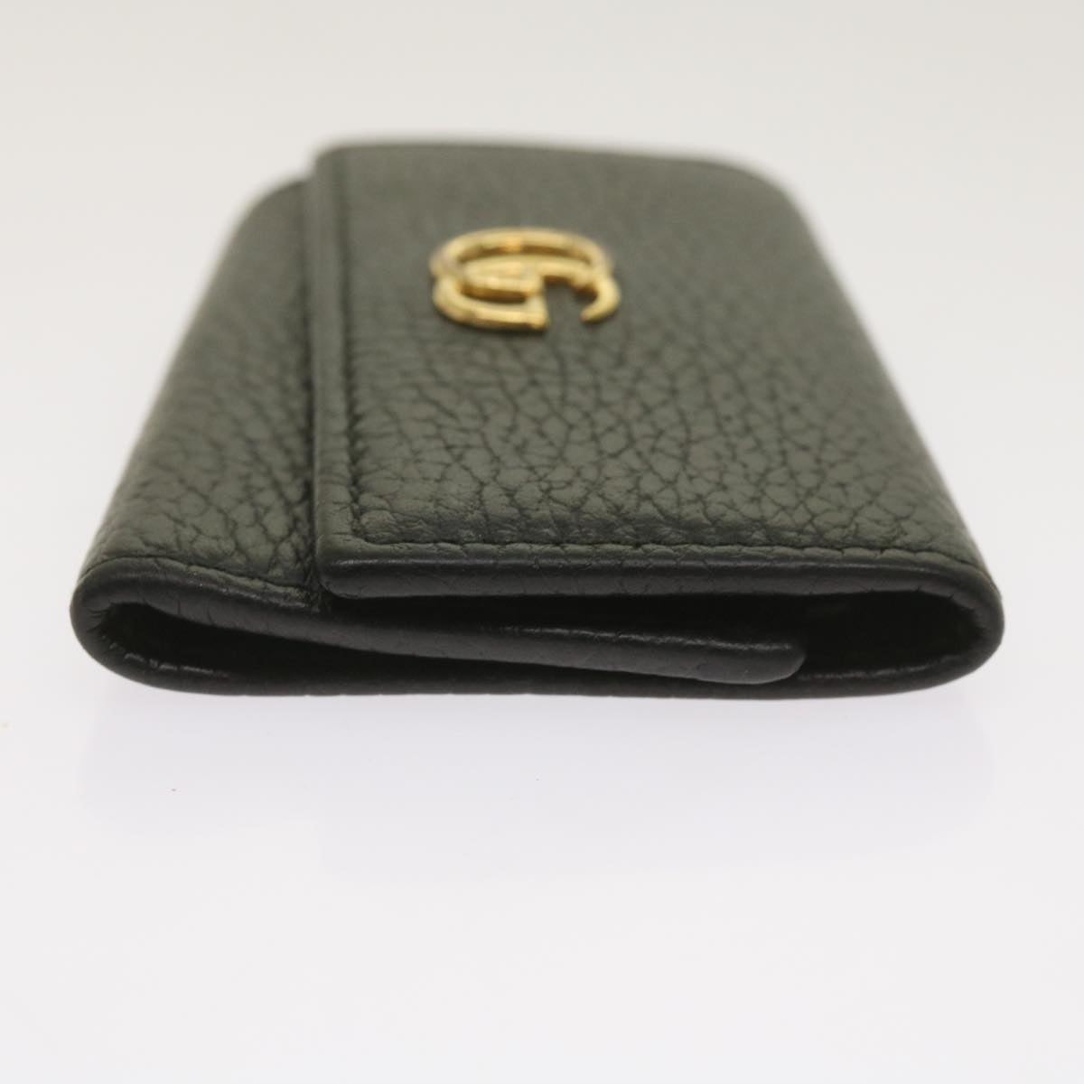 GUCCI GG Marmont Key Case Leather Black 456118  bs11937