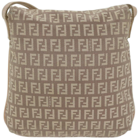 Luxury FendiZucchino Canvas Shoulder Bag Pinkbs12154