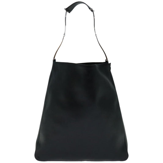 GUCCI Shoulder Bag Leather Black 001 3185  bs12197