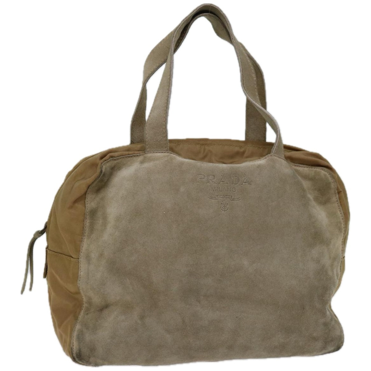 Luxury PradaHand Bag Suede Beige bs12252