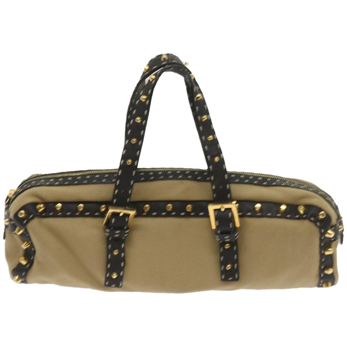 Luxury FendiHand Bag Canvas Beigebs12367