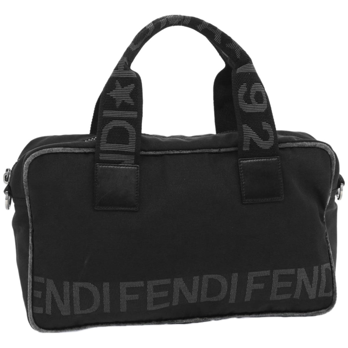 Luxury FendiHand Bag Canvas Blackbs12372
