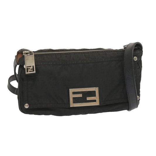 Luxury FendiShoulder Bag Nylon Blackbs12484